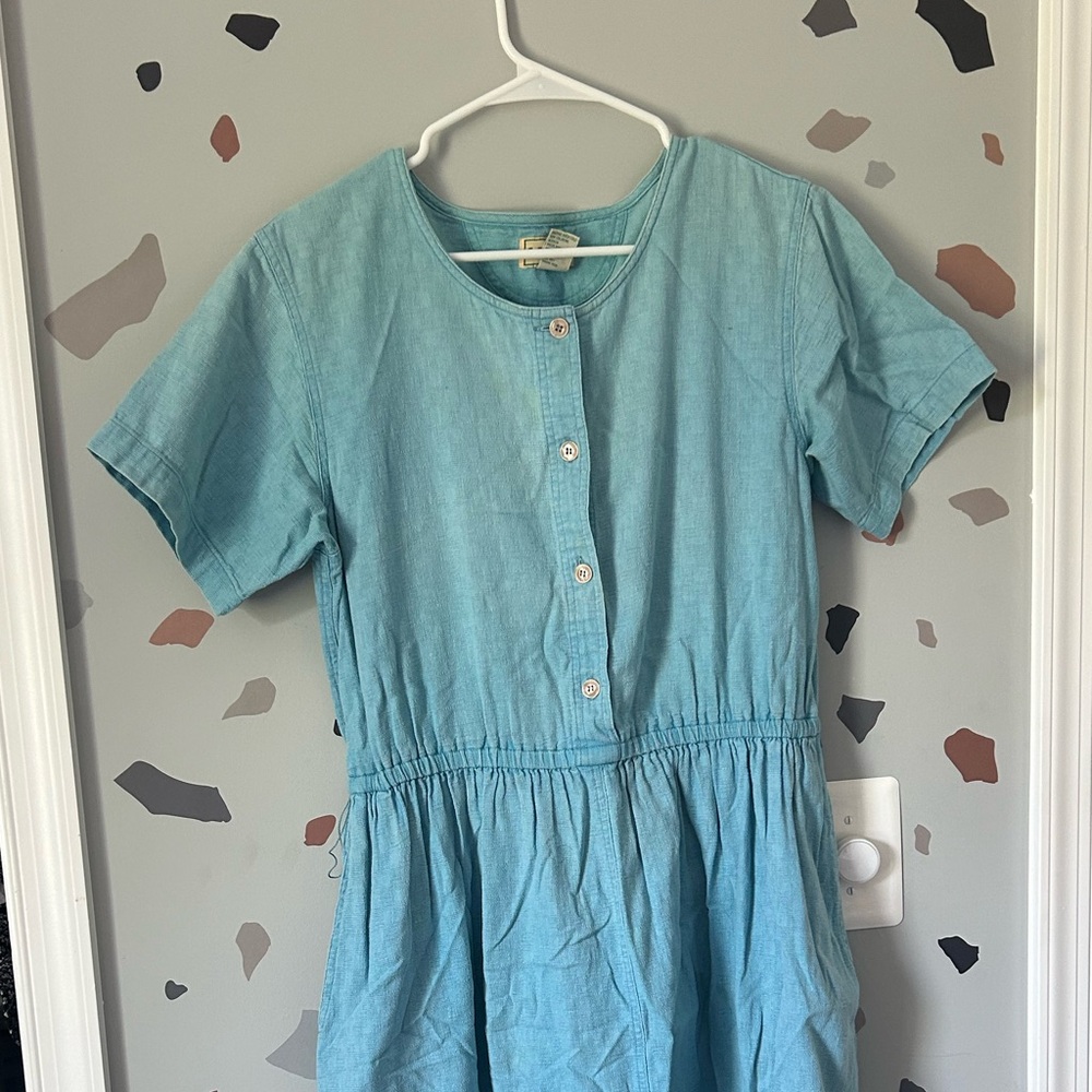 Vintage L.L Bean Denim Midi Dress